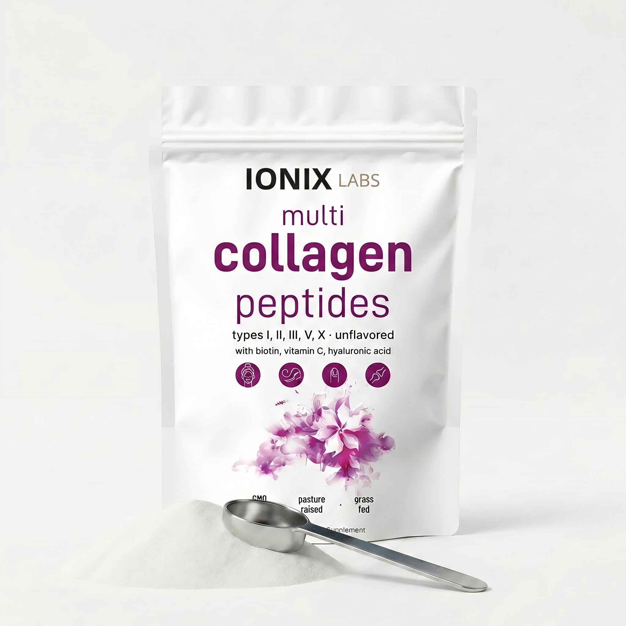 Multi Collagen Peptides — 8-in-1 Daily Formula | My Ionix